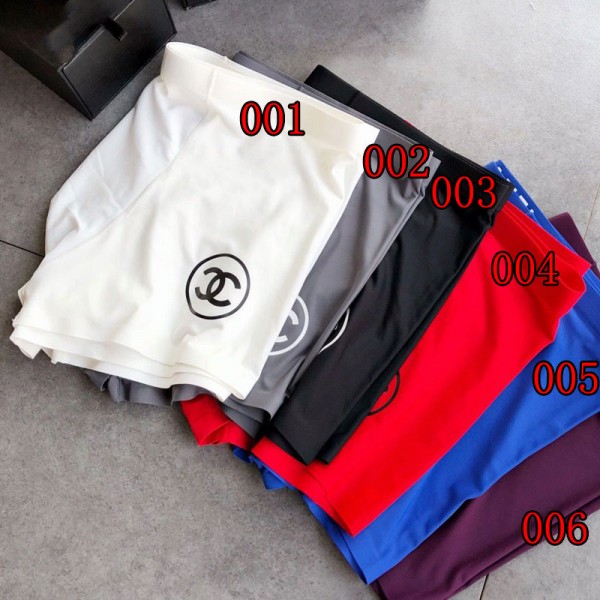 Chanel ブランドボクサーパンツ メンズ シャネル 下着 3枚セット アイスシルク 涼しい 男性 ボクサーブリーフ 無地 快適 通気性 吸汗速乾 おしゃれ 前閉じ スポーツ L-4XL アンダーウェア 