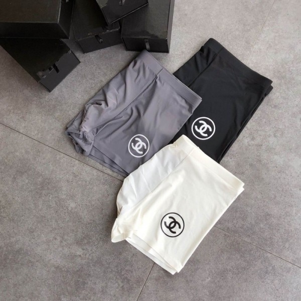 Chanel ブランドボクサーパンツ メンズ シャネル 下着 3枚セット アイスシルク 涼しい 男性 ボクサーブリーフ 無地 快適 通気性 吸汗速乾 おしゃれ 前閉じ スポーツ L-4XL アンダーウェア 