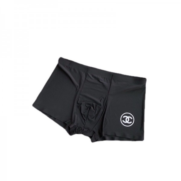 Chanel ブランドボクサーパンツ メンズ シャネル 下着 3枚セット アイスシルク 涼しい 男性 ボクサーブリーフ 無地 快適 通気性 吸汗速乾 おしゃれ 前閉じ スポーツ L-4XL アンダーウェア 