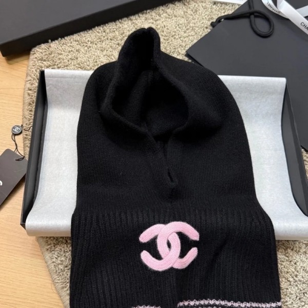 Chanel シャネルハイブランドネックウォーマー ニット帽子 キャップ 内側に暖かい綿毛 柔らかい 伸縮素材 スキー 自転車 通勤 通学 スポーツ アウトドア 秋冬 男女兼用