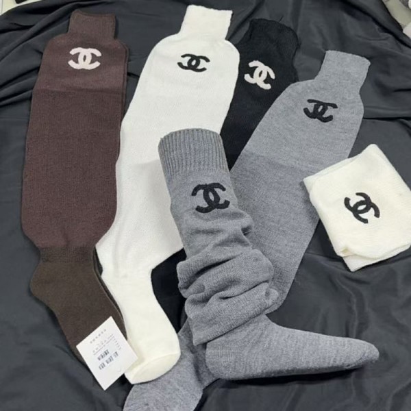 Chanel シャネルハイブランド 靴下 暖かい レディース 綿 ハイソックス 厚手 あったか靴下 防寒 無地 おしゃれ 伸縮性 通気性 抗菌 防臭 美脚 着圧 寝るとき用ソックス 保暖 秋 冬 冷え対策