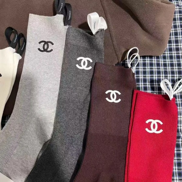Chanel シャネルブランド ハイソックス 大人気コットン 靴下 メンズ 通気性ブランドミドルソックス 高品質上質な コットン ソックス くつした