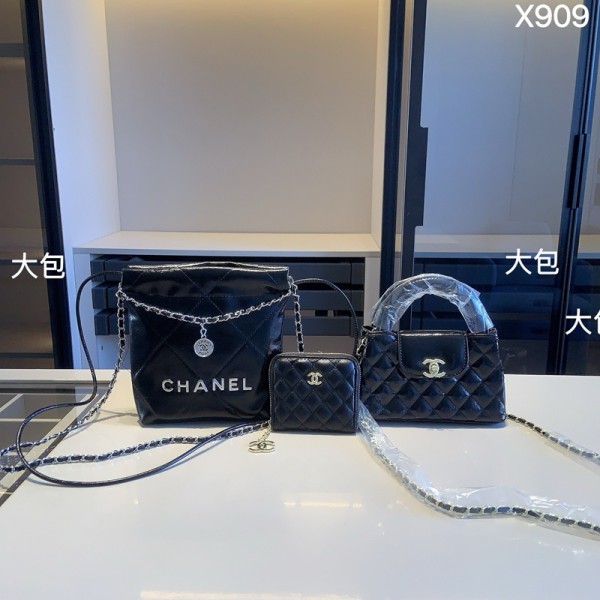 Chanel シャネルハイブランドバッグ3点セット 肩掛けバッグ ブランドショルダーバッグ 女性 レディース ミニバッグ ブランドカジュアルブランド財布 斜め掛けバッグ