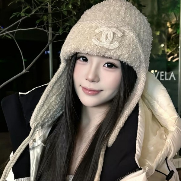 Chanel シャネルハイブランドニット帽 帽子 レディース ニットキャップ 暖かい 防寒 保温 アウトドア 冬 ビーニー 秋 防風 防寒帽子 柔らかい ケア帽子 レディースニット帽子 小顔効果 ストレッチ性 通学 通勤