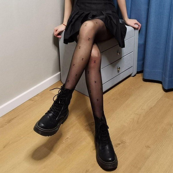 Chanel シャネルブランド タイツ 透け感 レディース ストッキング 夏 透けタイツ 伸縮性 美脚 美尻 おしゃれ 一体型 着圧 着心地よい おしゃれ 肌着