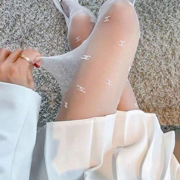 Chanel シャネルブランド タイツ 透け感 レディース ストッキング 夏 透けタイツ 伸縮性 美脚 美尻 おしゃれ 一体型 着圧 着心地よい おしゃれ 肌着