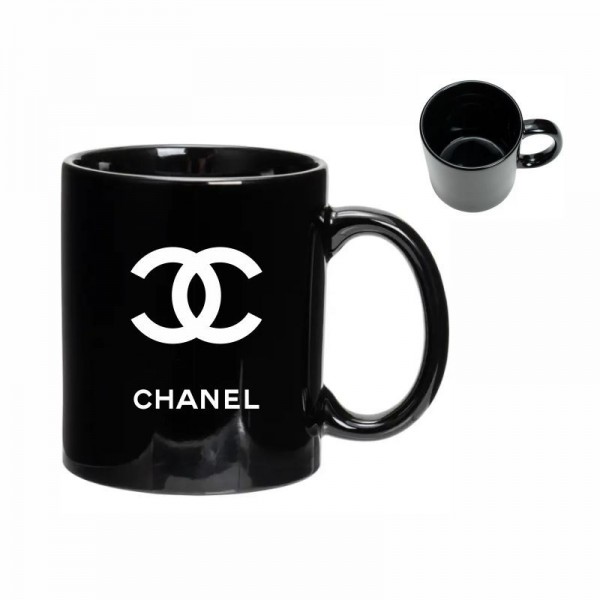 Chanelブランドマグカップ シャネルコーヒーカップ  かわいい おしゃれ レリーフ 大きめ 電子レンジ温め レディース コップ スープカップ 電子レンジOK 食洗器OK 北欧 キッチン 食器 オフィス おしゃれ 可愛い 女性 
