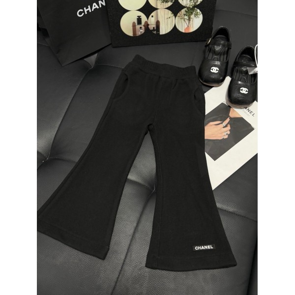 Chanel フレアパンツ キッズ 女の子 ブランドシャネル子供服 ロングパンツ ボトムス ジーンズ ブーツカット 90-150cm 裏起毛 厚手 脚長効果 着痩せ 裏ボア カジュアル 韓国 おしゃれ 秋冬服 普段着 通学 