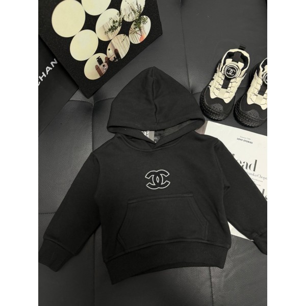 Chanel シャネルハイブランドキッズ服 パーカー 子供服 長袖Tシャツト レーナー スウェット キッズ 90-170cm 春秋 フード付き オシャレ 裏ボア 長袖コート 可愛い 韓国風 通学 通園 
