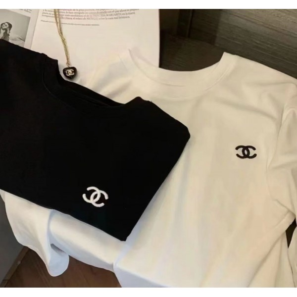 Chanel シャネルハイブランドtシャツ偽物レディースメンズブランドtシャツ上着カジュアル20代 30代40代tシャツ 激安パロディtシャツ ユニセック ブランドペアルック S-4XL