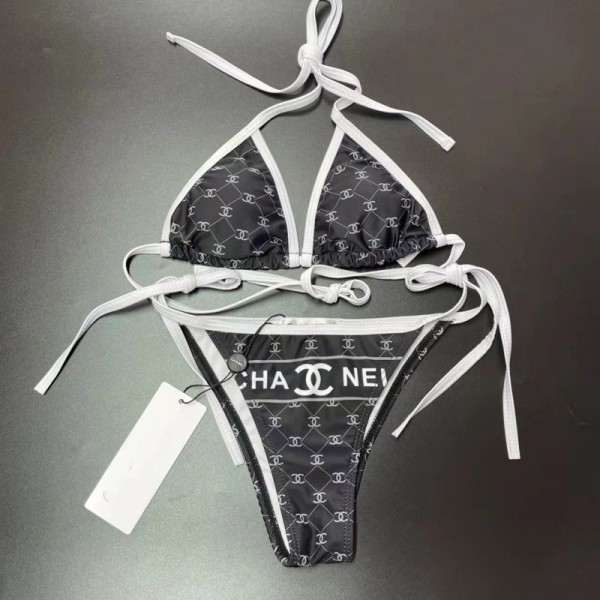 Chanel シャネルハイブランド水着 レディース ビキニ パロディメンズ ハーフパンツ きれいめ 大人 水着 ビーチウェア 水着 体型カバー セクシーショートパンツ S-XL