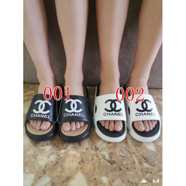 Chanel シャネルハイブランド ビーチサンダルブランド室内スリッパ 軽量 厚底スリッパ 夏用 涼しい 蒸れないサンダル素足滑 夏用スリッパ 室内スリッパ ルームシューズ  230~250