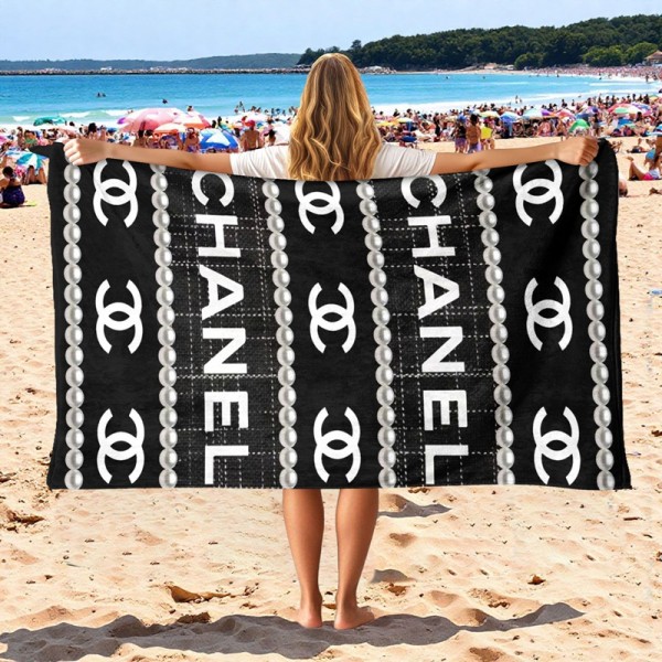 Chanel シャネルブランドスポーツタオル メンズ ハイブランド多用途タオルブランドヘアドライタオル ハンドタオル 耐洗濯ハイブランド タオル ギフト