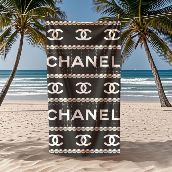 Chanel シャネルブランドスポーツタオル メンズ ハイブランド多用途タオルブランドヘアドライタオル ハンドタオル 耐洗濯ハイブランド タオル ギフト