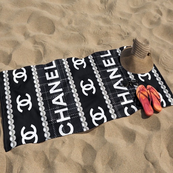 Chanel シャネルブランドスポーツタオル メンズ ハイブランド多用途タオルブランドヘアドライタオル ハンドタオル 耐洗濯ハイブランド タオル ギフト