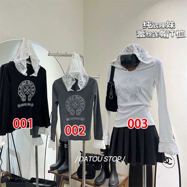 クロムハーツ Chrome Heartsハイブランド長袖tシャツ偽物レディースtシャツブランドかわいいTシャツカットソー tシャツ ユニセック ブランド