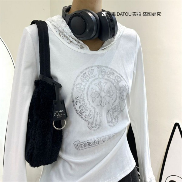 クロムハーツ Chrome Heartsハイブランド長袖tシャツ偽物レディースtシャツブランドかわいいTシャツカットソー tシャツ ユニセック ブランド