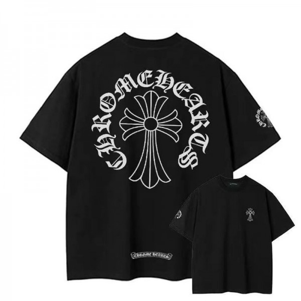クロムハーツ Chrome Hearts 半袖tシャツハイブランド夏tシャツブランドかわいい韓国 パチモン tシャツ20代 30代40代tシャツ 激安パロディS¬5XL