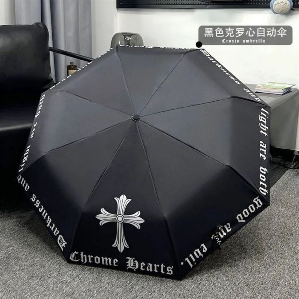 クロムハーツ日傘 uvカット率 100% 遮光 遮熱 超軽量 Chrome hearts 日傘兼用雨傘 レディース メンズ ワンタッチ自動開閉 折りたたみ傘 紫外線遮断 熱中症対策 日焼け防止 折り畳み傘 超撥水 晴雨兼用 コンパクト