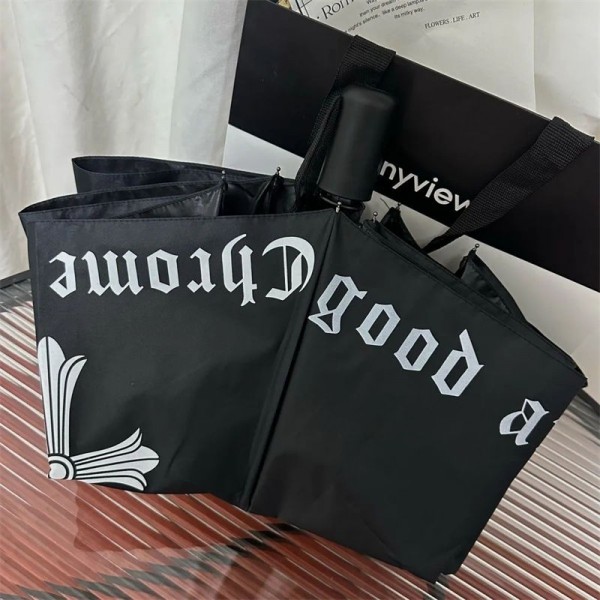 クロムハーツ日傘 uvカット率 100% 遮光 遮熱 超軽量 Chrome hearts 日傘兼用雨傘 レディース メンズ ワンタッチ自動開閉 折りたたみ傘 紫外線遮断 熱中症対策 日焼け防止 折り畳み傘 超撥水 晴雨兼用 コンパクト