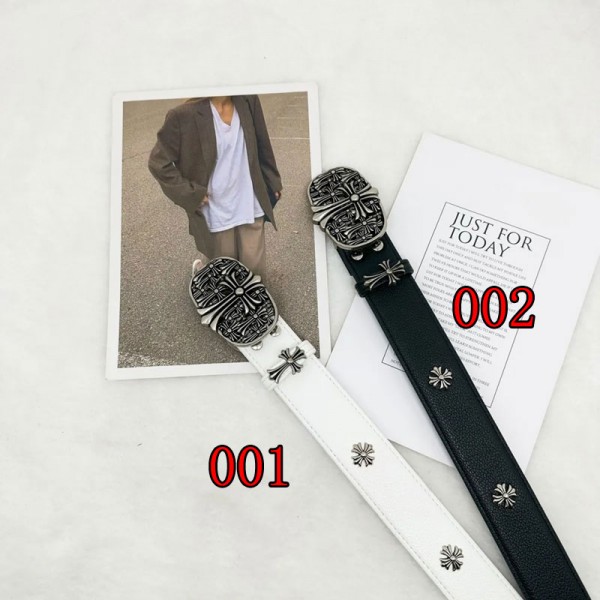クロムハーツブランドベルト Chrome Hearts リベットベルト メンズ オートロック式ベルト 個性 サイズ調整可能 流行り カジュアル レディース ベルト ギフト