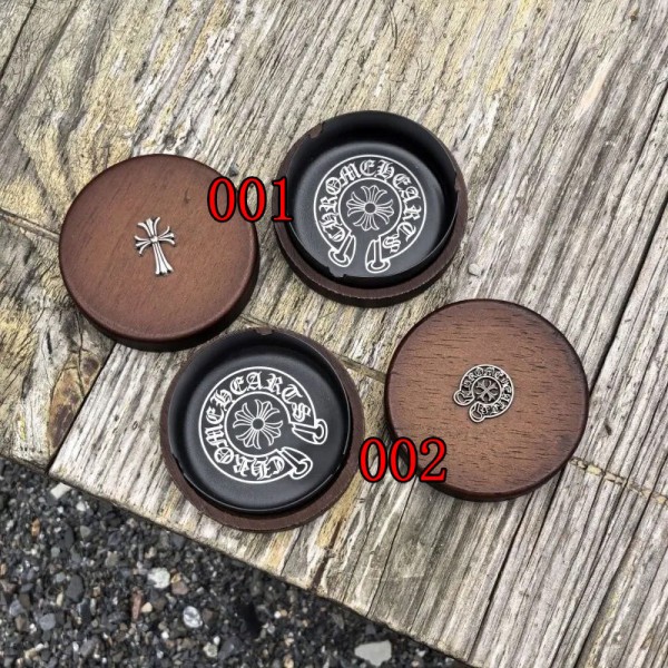 ハイブランドChrome Hearts ふた付き 灰皿 クロムハーツ喫煙具 ステンレス 木製 防臭 密閉 卓上 屋外 室内 携帯可能 洗い可能 灰捨て簡単 ステンレス受け皿 インテリア 雑貨 プレゼント ギフト 葉巻 喫煙具 オフィス 卓上 タバコ用灰皿