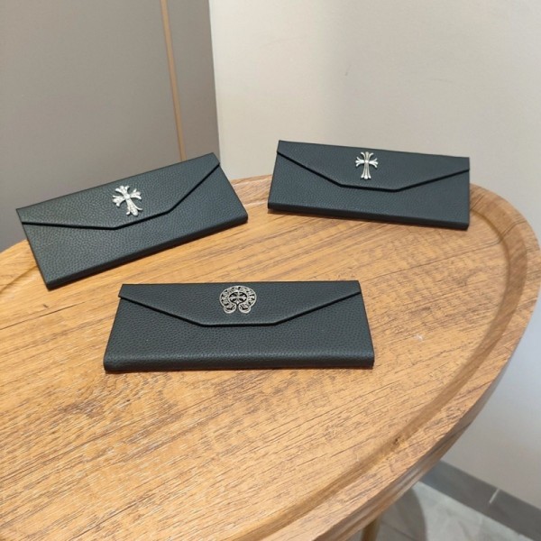 ブランドChrome Hearts メガネケース PU革 クロムハーツレザーボックス マグネットボタン 眼鏡入れ グラスボックス 軽量 化粧箱付き サングラス 流行り シンプル
