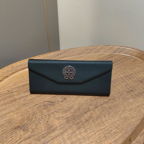 ブランドChrome Hearts メガネケース PU革 クロムハーツレザーボックス マグネットボタン 眼鏡入れ グラスボックス 軽量 化粧箱付き サングラス 流行り シンプル