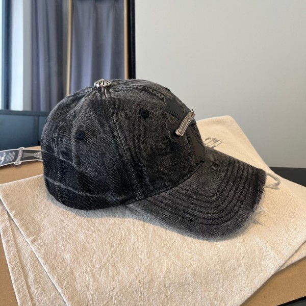 クロムハーツ Chrome Heartsハイブランドキャップ デニム ダメージ 帽子 メンズ レディース 水洗いデニム 野球帽 おしゃれ スポーツ カジュアル 調節可能 ベースボールキャップ 男女兼用 春 夏 秋 アウトドア