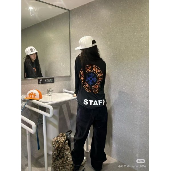 クロムハーツ Chrome Heartsブランド長袖tシャツ ハイブランドロングtシャツ 偽物 レディース メンズ 春秋tシャツ ブランド かわいい ブランドtシャツ 上着 カジュアル