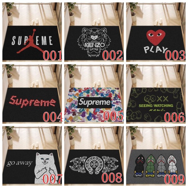 Supreme シュプリームオシャレ 玄関マット ブランド大幅応接間ラグ 洗えるブランドトイレマット 水切りブランド シャワーマット吸水