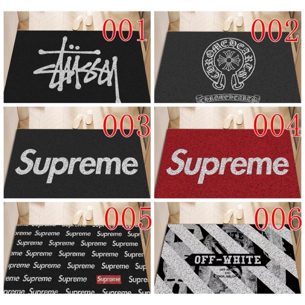Supreme シュプリームオシャレ 玄関マット ブランド大幅応接間ラグ 洗えるブランドトイレマット 水切りブランド シャワーマット吸水