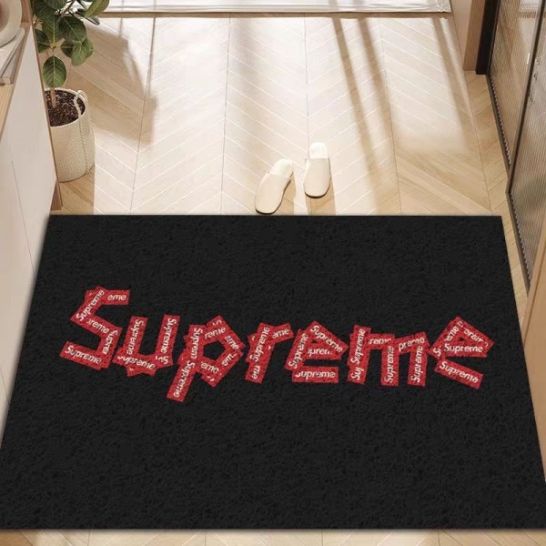 Supreme シュプリームオシャレ 玄関マット ブランド大幅応接間ラグ 洗えるブランドトイレマット 水切りブランド シャワーマット吸水