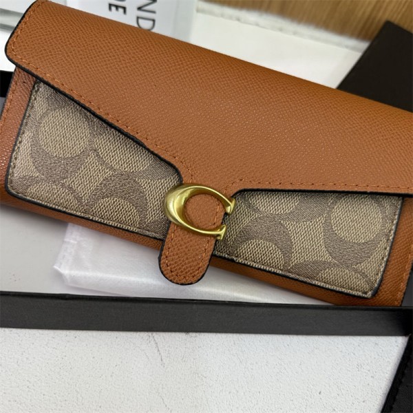 Coach コーチハイブランド財布 レディース 長財布 薄い 2つ折り PUウォレット 大容量 ながざいふ カード多枚入れ 紳士用 革財布 ファスナー 小銭入れ 男性 人気ブランド おしゃれ  プレゼント