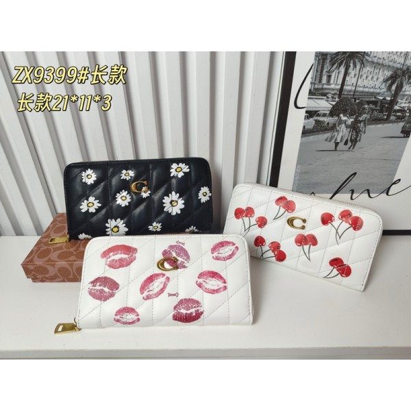 Coach コーチブランド長財布 レディース 財布 大容量 ファスナー ロングウォレット 人気 简约デザイン PUレザー 小銭入れ お札入れ スマホ入れ 長サイフ