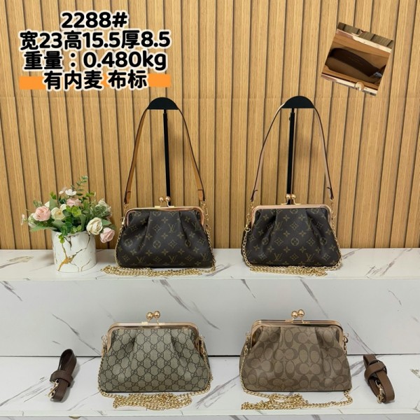 Lv ルイヴィトンブランドチェーンバッグ 2way 刺繍 復古 肩掛けバッグ グッチショルダーバッグ カバン 漢服 チャイナドレス 結婚式 宴会 デート お出かけ用 レディース 優雅 人気