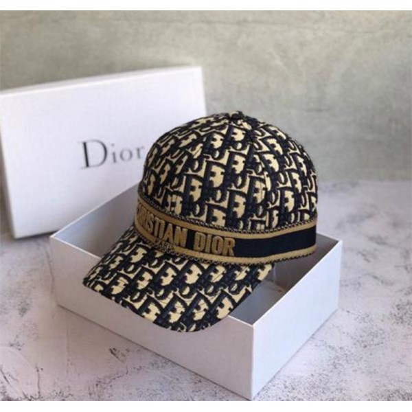 ディオールブランド野球帽 キャップ Dior 定番プリント ハンチング帽 ファッション 日焼け止め 小顔効果 野球帽 レディースメンズ人気ハット