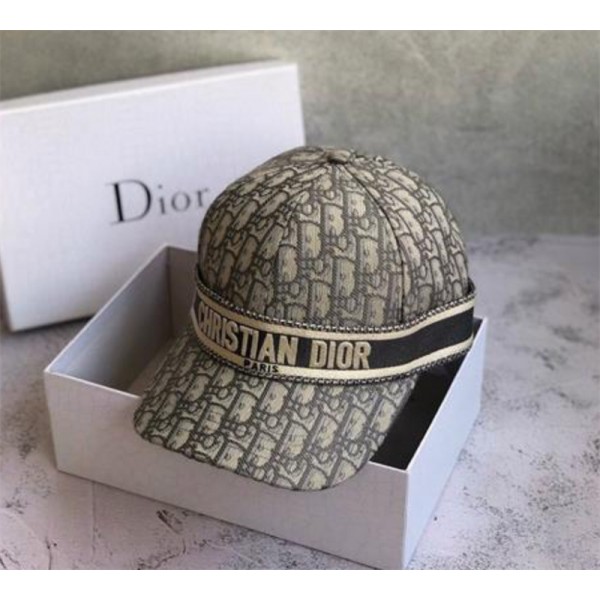 ディオールブランド野球帽 キャップ Dior 定番プリント ハンチング帽 ファッション 日焼け止め 小顔効果 野球帽 レディースメンズ人気ハット