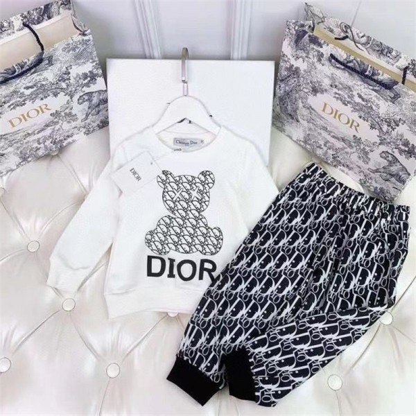 Dior ディオール 子供服 ２点セット 裏起毛 秋冬 潮流 ファション男女通用