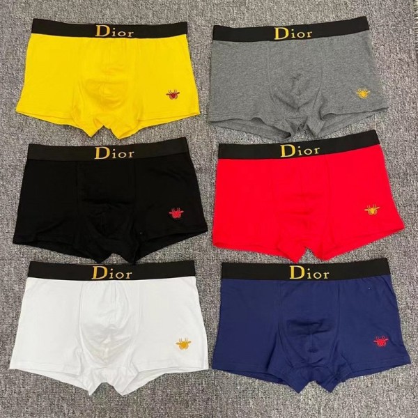 dior ディオールメンズ セット 四角ボクサーショーツ潮流コットンインナーパンツファッションボクサーブリー 男性 下着ブランド M - 2XL