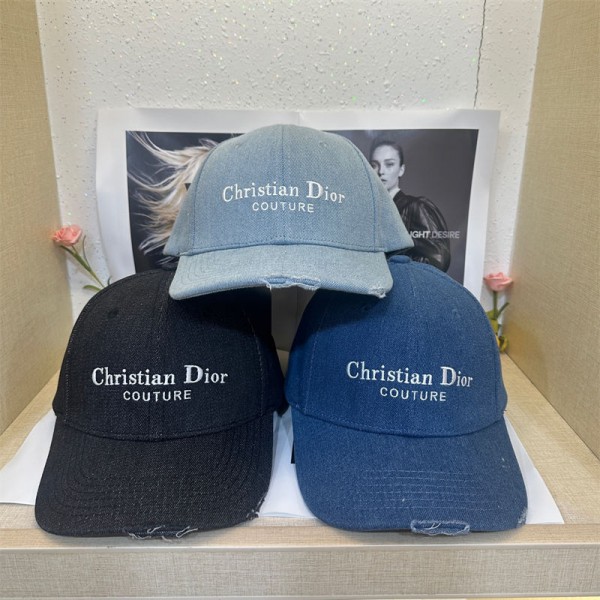 ブランド Dior キャップ メンズ デニムキャップ 刺繍 ディオール 野球帽子 大きめ ベースボールキャップ 日よけ アウトドア テニス ゴルフ ハイキング ヒップホップ 春 夏 秋冬 男女兼用