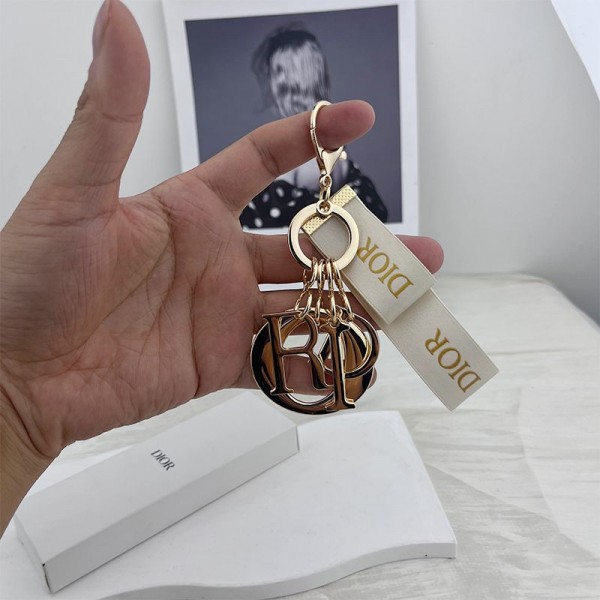 ディオール キーホルダー Dior ブランド キーホルダー バッグチャーム 収納カバー 保護ケース 多機能 紛失防止 ファション パーティー記念品 プレゼント