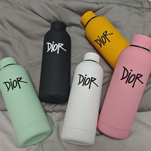 ハイブランドDior 水筒 大容量 ディオール ワンプッシュ 304ステンレスボトル 飲みやすい設計 ふたとパッキンが一体化で洗うのは3点のみ らくらくキャップ 真空断熱 マグ 保温保冷 