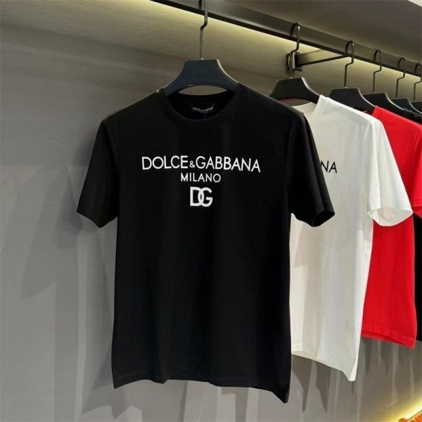 ドルチェ&ガッバーナ Dolce & Gabbana tシャツハイブランド夏Tシャツカットソー S - 5XL ペアカップル20代 30代40代tシャツ 激安パロディtシャツ ユニセック ブランド