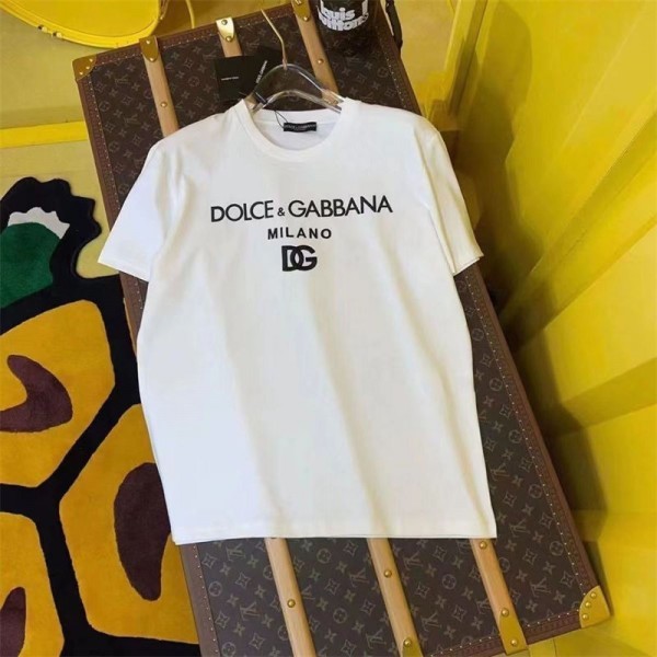 ドルチェ&ガッバーナ Dolce & Gabbana tシャツハイブランド夏Tシャツカットソー S - 5XL ペアカップル20代 30代40代tシャツ 激安パロディtシャツ ユニセック ブランド