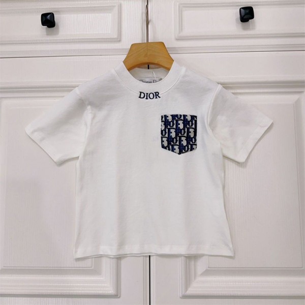 Dior ディオールブランドボーイズ 男の子 半袖Tシャツ ショートパンツ ジャージ上下 セットアップ tシャツ 可愛い 90 - 160cm 短パン 上下セット 夏 フリル 半袖Tシャツ ショートパンツ