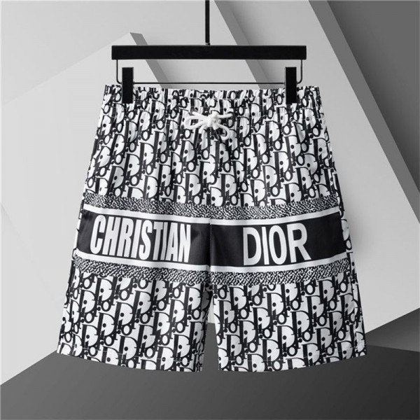 ディオール メンズ ハーフパンツ 冷感 ブランド Dior ショートパンツ 速乾 通気性 5分丈 ゆったり S - 5XL ジップポケット 調整紐付き 短パン スポーツ ジム トレーニング ランニング 夏用 カジュアル おしゃれ アウトドアウェア