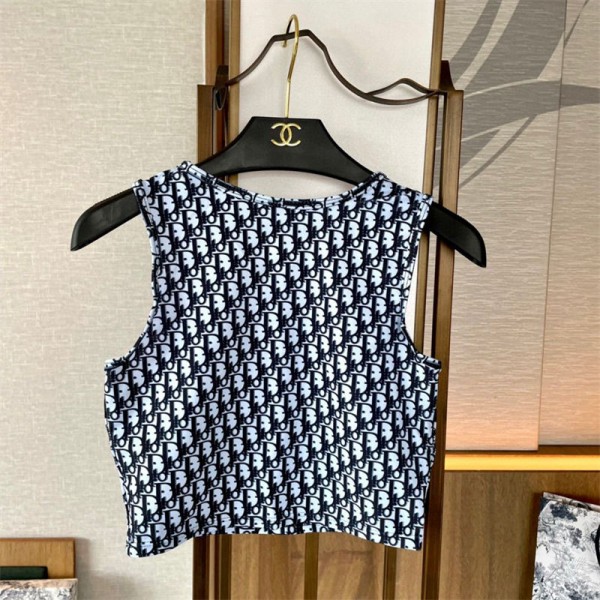 Dior ブランド ヨガウェア レディース ディオール スポーツウェア スリムフィット ハイウエストヨガパンツ タイツ ヨガウェア上下セット おしゃれ 通気性 伸縮性 吸汗速乾 S - XL