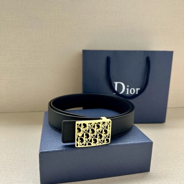ディオールベルト メンズ ビジネス ブランドDior 皮革ベルト大きいサイズ オートロック式 紳士用ベルトスーツ 革   コンフォート 100-125cm 箱付き