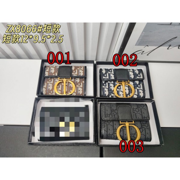 Dior ディオールブランド財布 レディース 人気 3つ折り財布 軽量 コンパクト 小さい 折りたたみ財布 小銭入れ カード入れ スキミング防止 かわいい シンプル おしゃれ プレゼント 女性 ウォレット